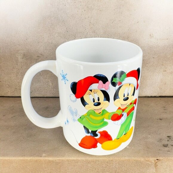 Disney 2018 Frankford Candy Company Mickey & Minnie Mouse Holiday Mug Cup - Picture 1 of 14